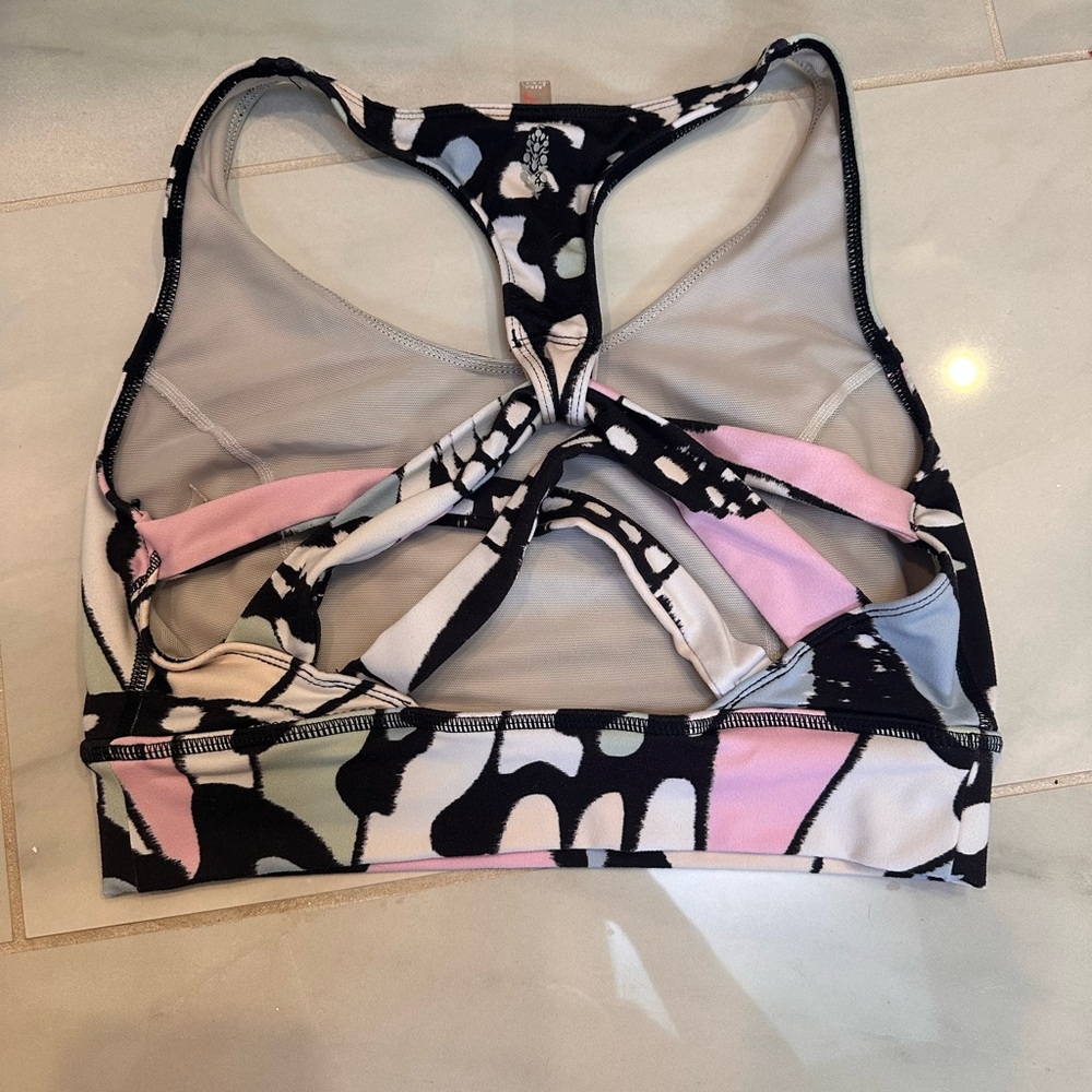 Free people movement butterfly print sports bra. Medium.